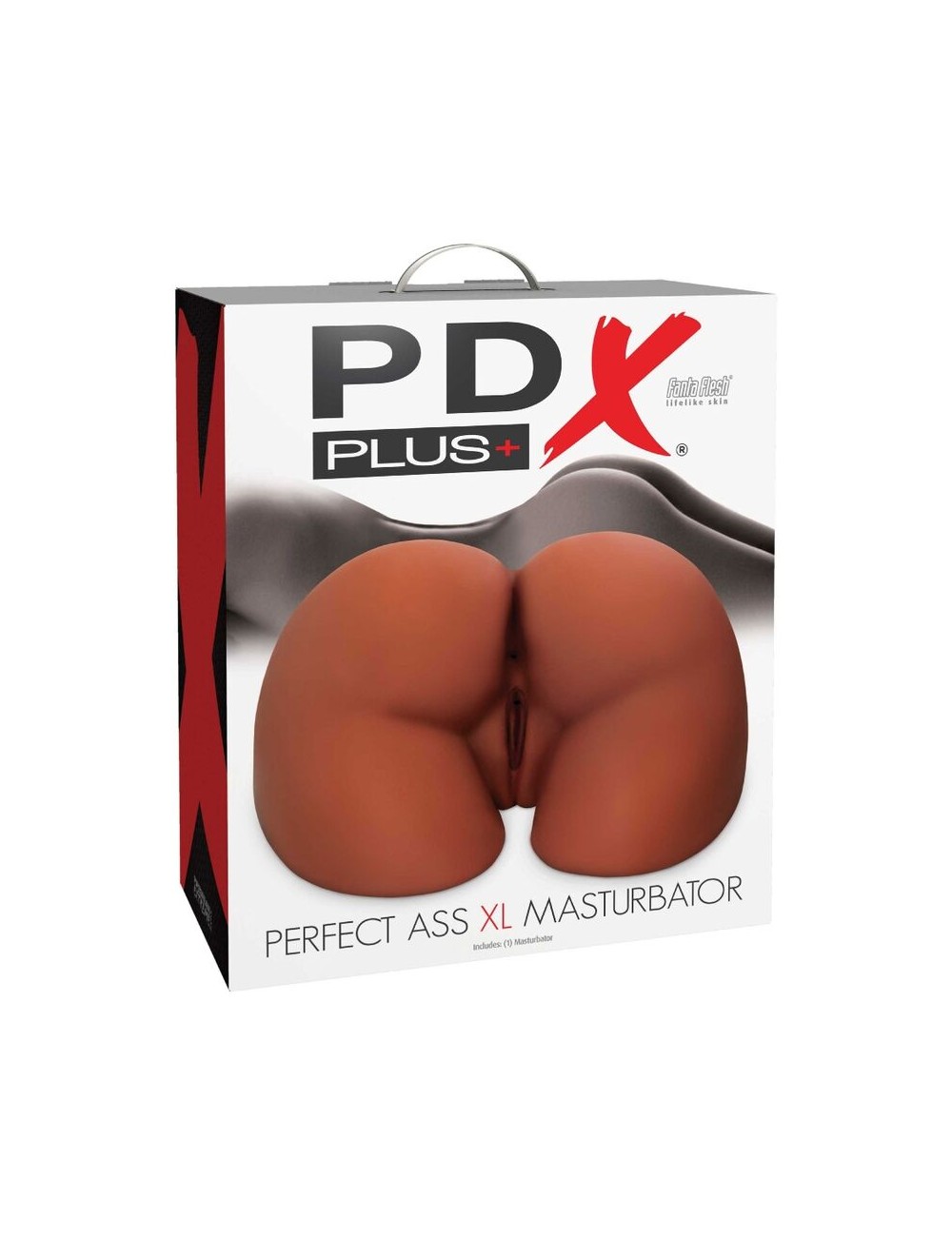 PDX PLUS - PERFECT ASS XL DOUBLE ENTRY BROWN MASTURBATOR