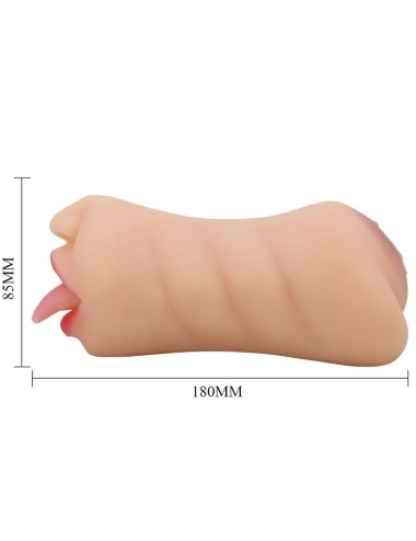 CRAZY BULL - SARAH VAGINA-SHAPED MASTUBADOR DUAL ENTRY