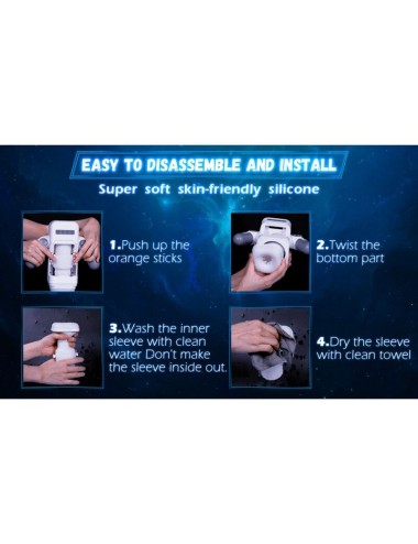 GAME CUP - THRUSTING VIBRATION MASTURBATOR WITH HEATING FUNCTION AND MOBILE SUPPORT - BLACK