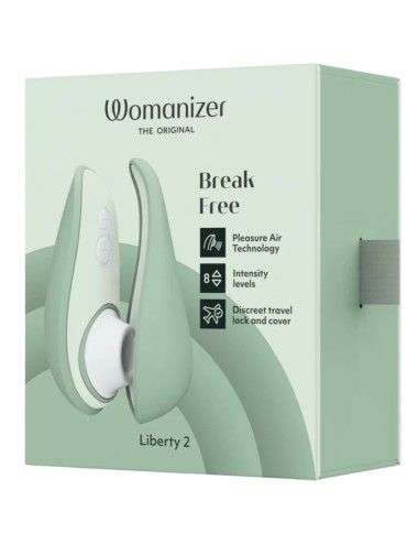 WOMANIZER - LIBERTY 2 CLITORIS STIMULATOR & SUCKER LIGHT GREEN