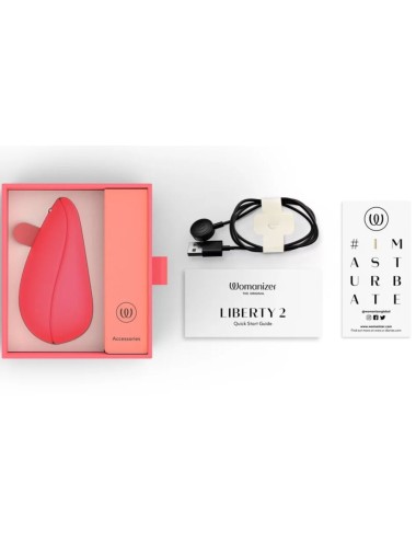 WOMANIZER - LIBERTY 2 CLITORIS STIMULATOR & SUCKER PINK