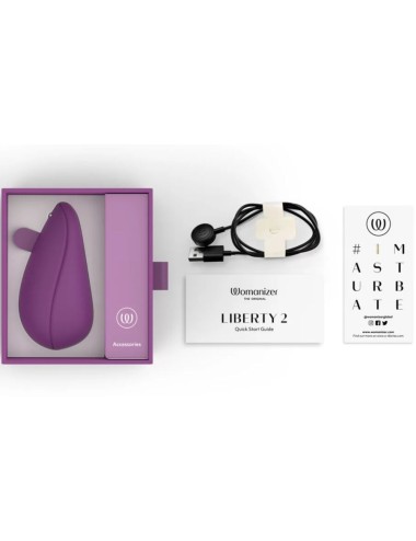 WOMANIZER - LIBERTY 2 CLITORIS STIMULATOR & SUCKER VIOLET
