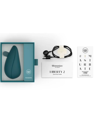WOMANIZER - LIBERTY 2 CLITORIS STIMULATOR & SUCKER BLUE