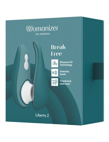 WOMANIZER - LIBERTY 2 CLITORIS STIMULATOR & SUCKER BLUE