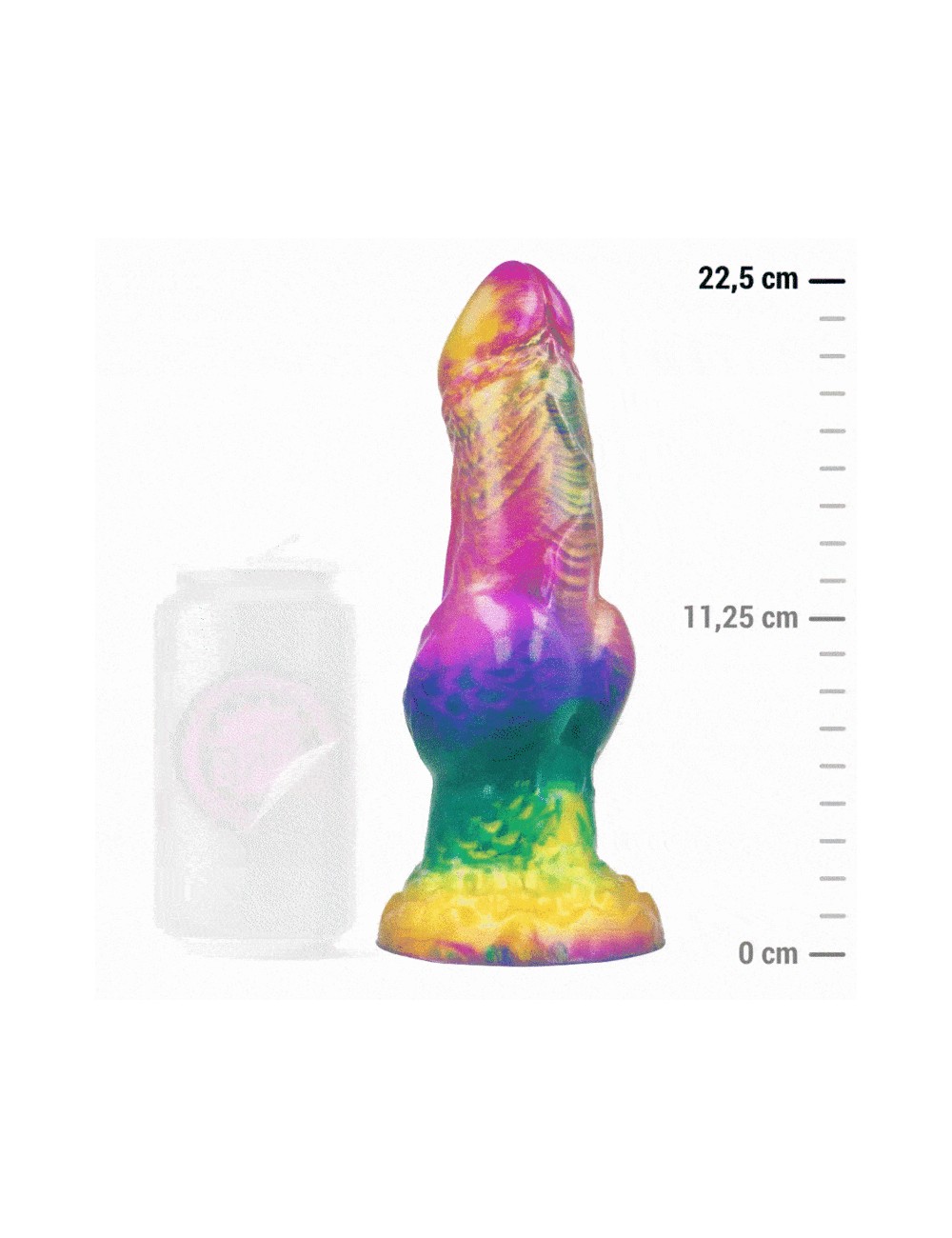 EPIC - IRIS DILDO WITH RAINBOW TESTICLES OF PLEASURE