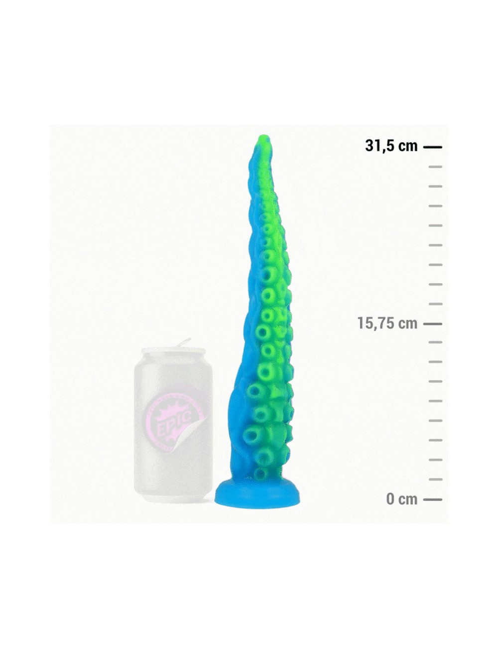 EPIC - SCYLLA FLUORESCENT THIN TENTACLE DILDO LARGE SIZE