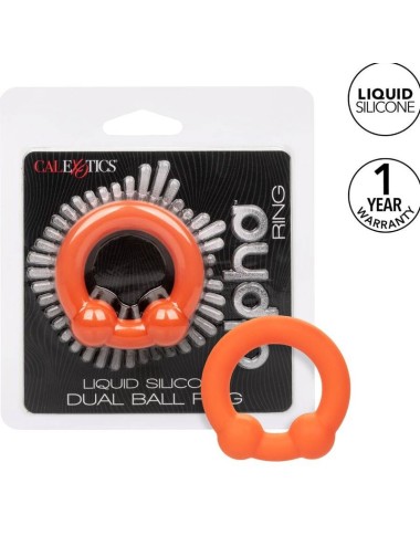 CALIFORNIA EXOTICS - ALPHA DUAL BALL RING ORANGE