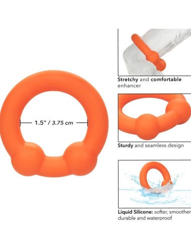 CALIFORNIA EXOTICS - ALPHA DUAL BALL RING ORANGE