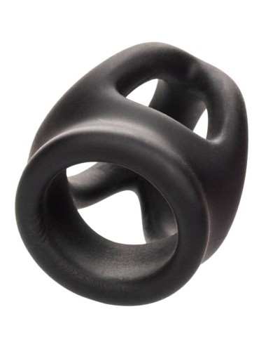 CALIFORNIA EXOTICS - ALPHA DUAL CAGE RING BLACK