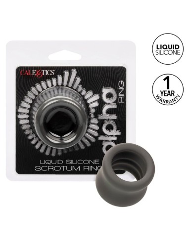 CALIFORNIA EXOTICS - ALPHA SCROTUM STRETCHING RING BLACK