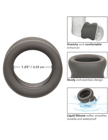 CALIFORNIA EXOTICS - ALPHA SCROTUM STRETCHING RING BLACK