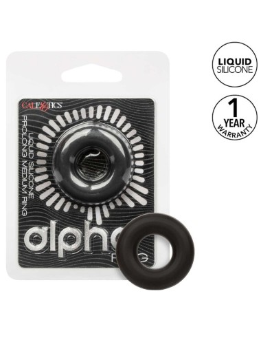 CALIFORNIA EXOTICS - ALPHA PROLONG MEDIUM RING BLACK