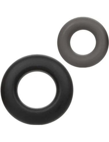 CALIFORNIA EXOTICS - ALPHA PROLONG SET OF 2 RING GREY