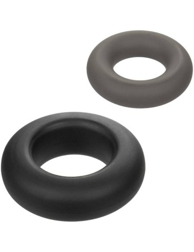 CALIFORNIA EXOTICS - ALPHA PROLONG SET OF 2 RING GREY