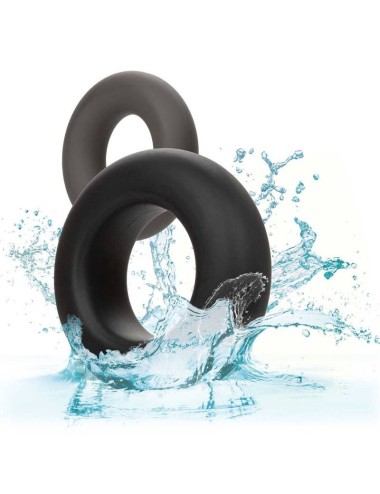 CALIFORNIA EXOTICS - ALPHA PROLONG SET OF 2 RING GREY
