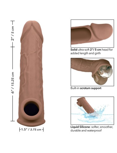 CALIFORNIA EXOTICS - PERFORMANCE MAXX LIFE-LIKE EXTENSION 8 BROWN SKIN