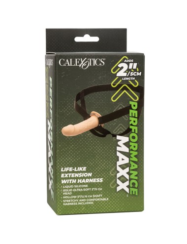 CALIFORNIA EXOTICS - PERFORMANCE MAXX LIFE-LIKE EXTENSION WITH HARNESS LIGHT SKIN