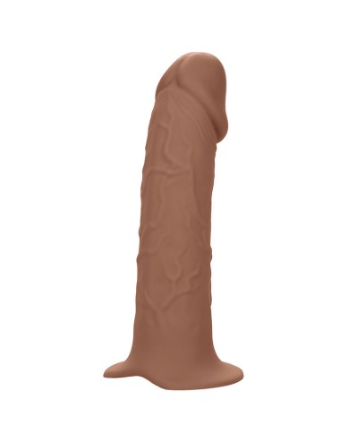CALIFORNIA EXOTICS - PERFORMANCE MAXX LIFE-LIKE EXTENSION WITH HARNESS BROWN SKIN