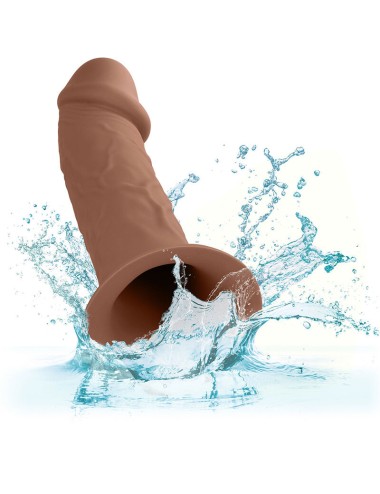 CALIFORNIA EXOTICS - PERFORMANCE MAXX LIFE-LIKE EXTENSION WITH HARNESS BROWN SKIN