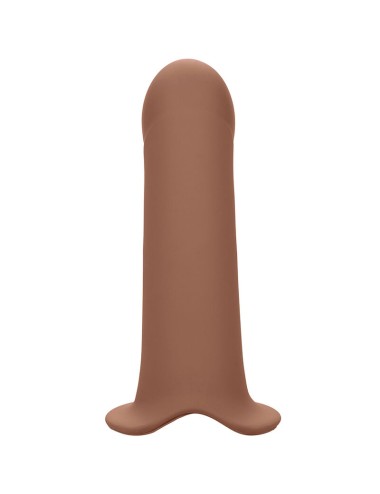 CALIFORNIA EXOTICS - PERFORMANCE MAXX EXTENSION WITH HARNESS BROWN SKIN