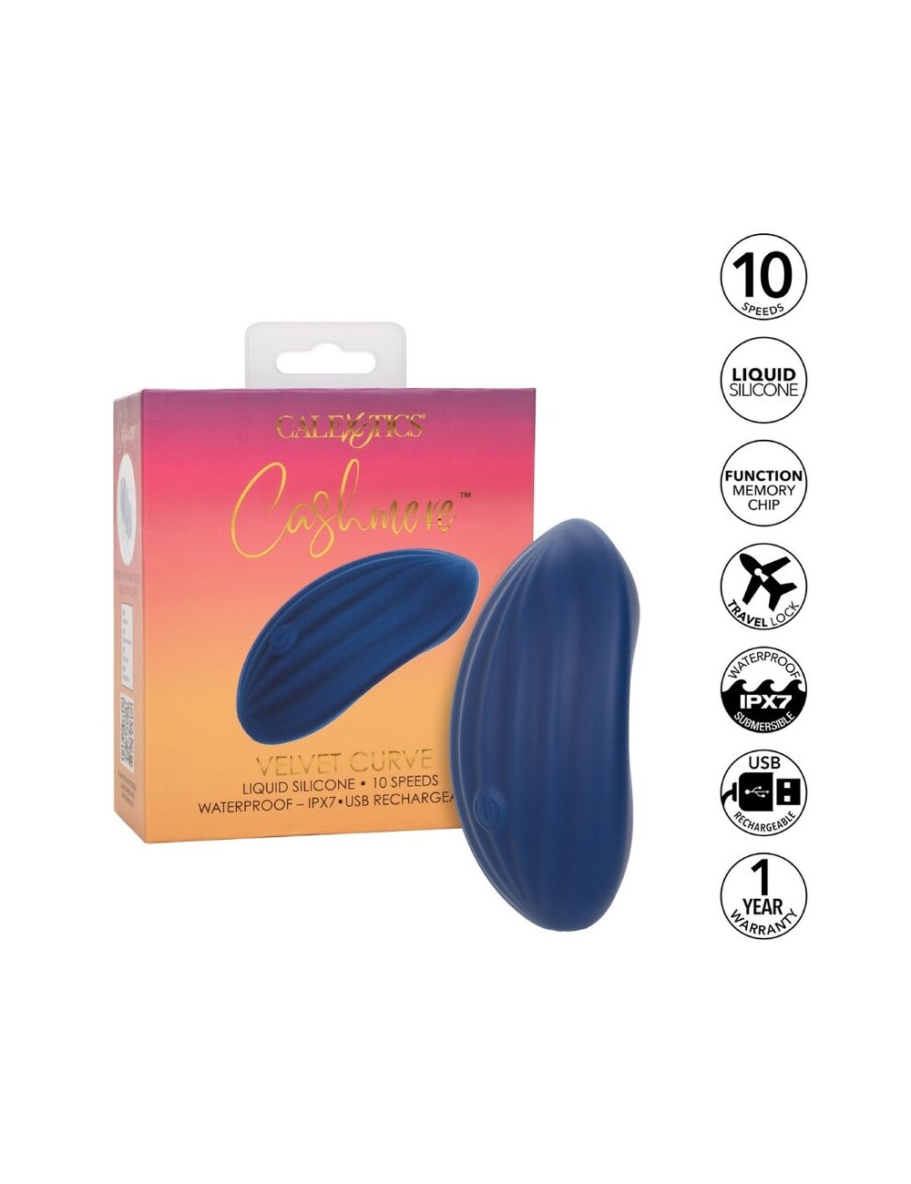 CALIFORNIA EXOTICS - CASHMERE VELVET CURVE BLUE