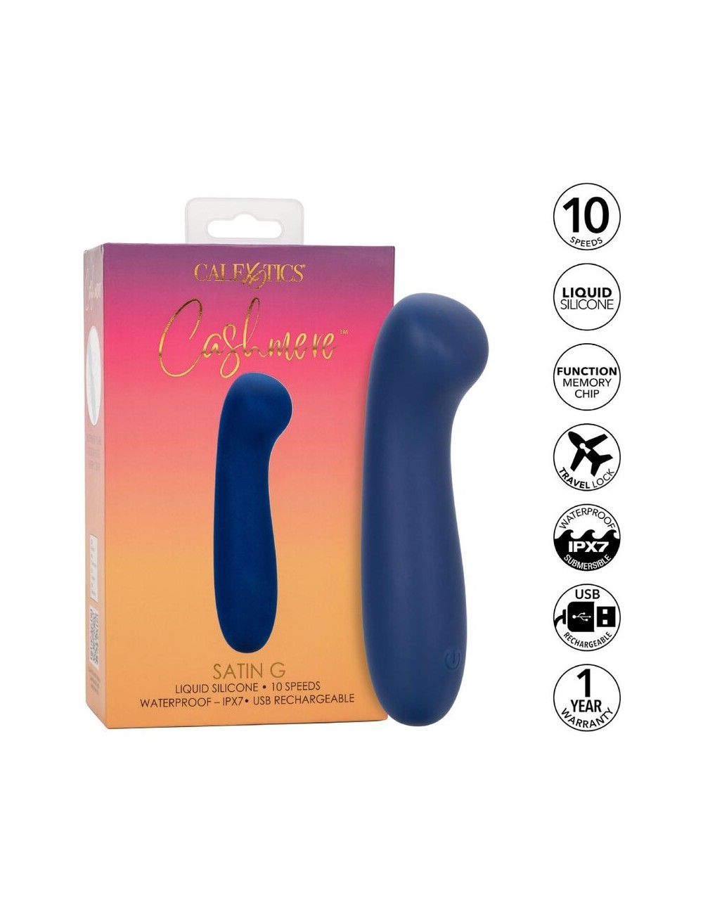 CALIFORNIA EXOTICS - CASHMERE SATIN G BLUE CALIFORNIA EXOTICS - CASHMERE SATIN G BLUE
