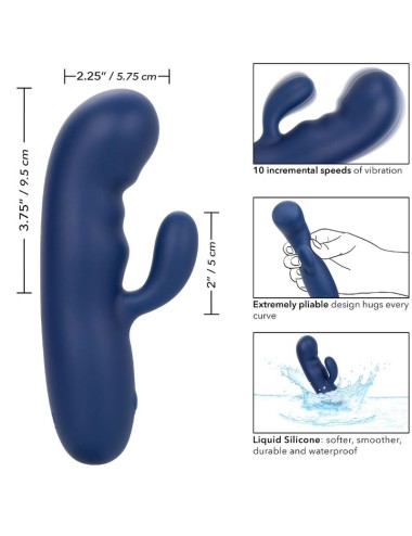 CALIFORNIA EXOTICS - CASHMERE SILK DUO BLUE