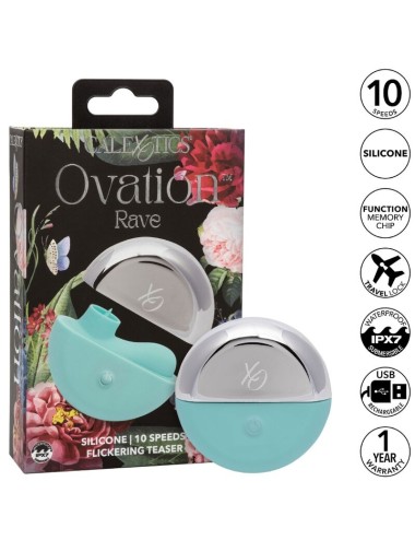 CALIFORNIA EXOTICS - OVATION RAVE STIMULATOR AQUA GREEN