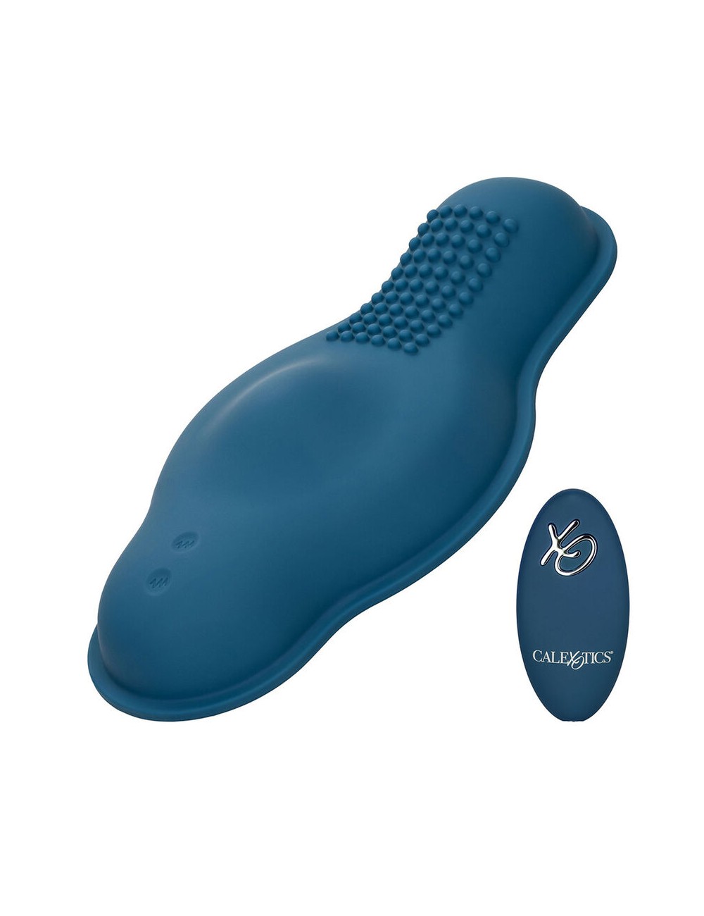 CALIFORNIA EXOTICS - RIDER MASSAGER DOUBLE MOTOR REMOTE CONTROL BLUE