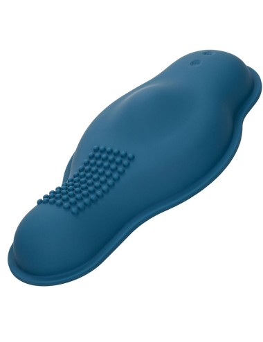 CALIFORNIA EXOTICS - RIDER MASSAGER DOUBLE MOTOR REMOTE CONTROL BLUE
