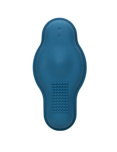 CALIFORNIA EXOTICS - RIDER MASSAGER DOUBLE MOTOR REMOTE CONTROL BLUE