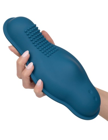 CALIFORNIA EXOTICS - RIDER MASSAGER DOUBLE MOTOR REMOTE CONTROL BLUE