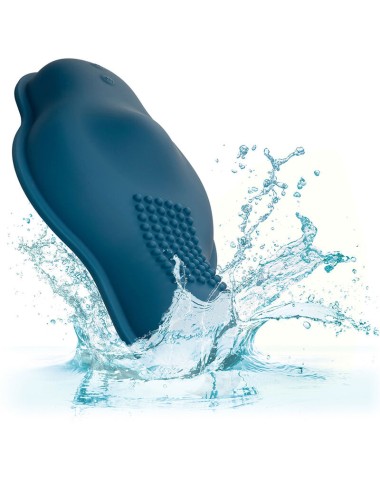 CALIFORNIA EXOTICS - RIDER MASSAGER DOUBLE MOTOR REMOTE CONTROL BLUE