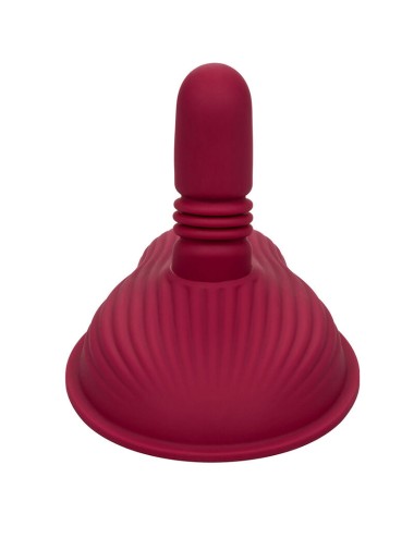 CALIFORNIA EXOTICS - RIDER MASSAGER DOUBLE MOTOR REMOTE CONTROL RED