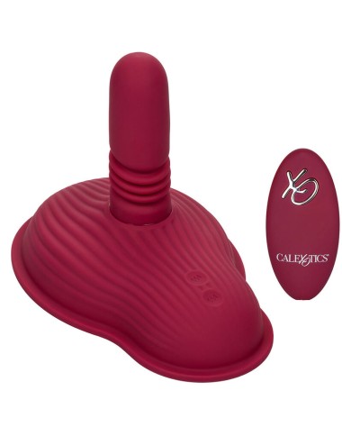 CALIFORNIA EXOTICS - RIDER MASSAGER DOUBLE MOTOR REMOTE CONTROL RED