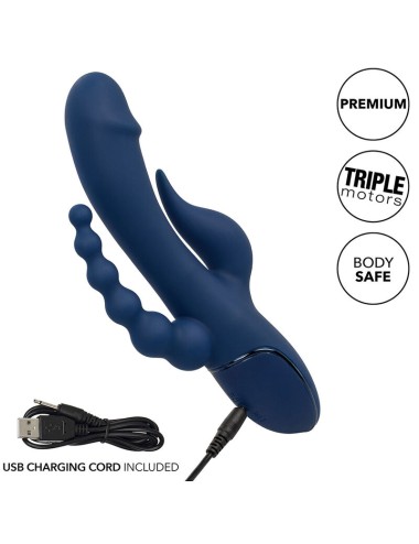 CALIFORNIA EXOTICS - VIBRATOR TRIPLE ORGASM BLUE