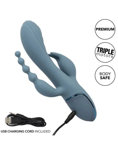 CALIFORNIA EXOTICS - VIBRATOR TRIPLE ECSTASY GREY