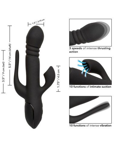 CALIFORNIA EXOTICS - VIBRATOR TRIPLE EUPHORIA BLACK