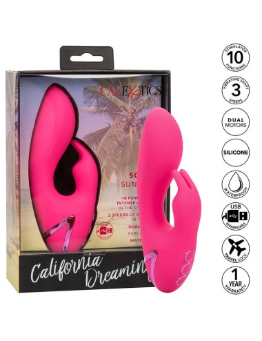 CALIFORNIA EXOTICS - SO. CAL SUNSHINE VIBRATOR RABBIT FUCHSIA BY CALIFORNIA DREAMING