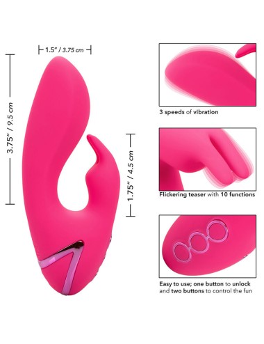 CALIFORNIA EXOTICS - SO. CAL SUNSHINE VIBRATOR RABBIT FUCHSIA BY CALIFORNIA DREAMING