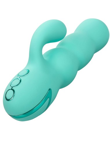 CALIFORNIA EXOTICS - DEL MAR DIVA VIBRATOR RABBIR AQUA GREEN BY CALIFORNIA DREAMING
