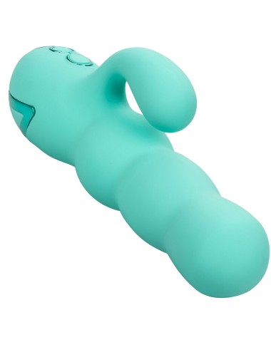 CALIFORNIA EXOTICS - DEL MAR DIVA VIBRATOR RABBIR AQUA GREEN BY CALIFORNIA DREAMING