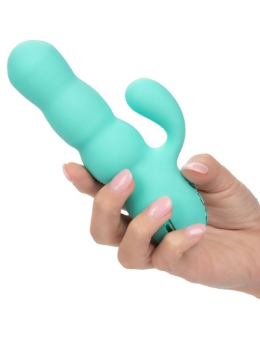 CALIFORNIA EXOTICS - DEL MAR DIVA VIBRATOR RABBIR AQUA GREEN BY CALIFORNIA DREAMING
