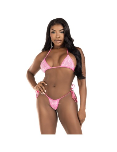 LEG AVENUE - DIAMONDS BIKINI FUCHSIA