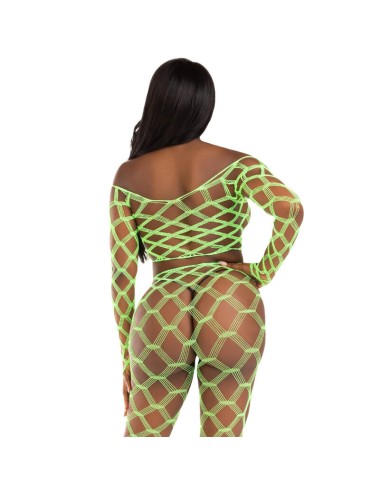 LEG AVENUE - TOP & LEGGINS HARDCORE GREEN