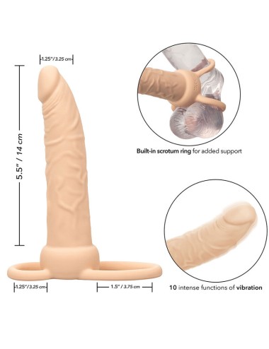 CALIFORNIA EXOTICS - PERFORMANCE MAXX RECHARGABLE DUAL PENETRATOR LIGHT SKIN