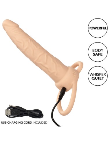 CALIFORNIA EXOTICS - PERFORMANCE MAXX RECHARGABLE DUAL PENETRATOR LIGHT SKIN