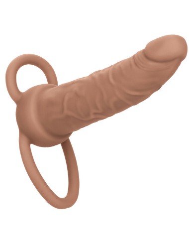 CALIFORNIA EXOTICS - PERFORMANCE MAXX RECHARGABLE DUAL PENETRATOR BROWN SKIN