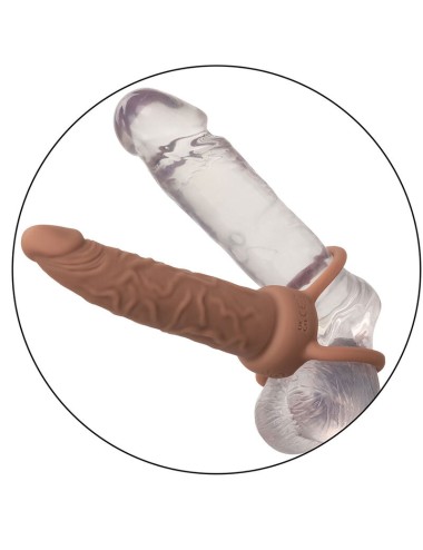 CALIFORNIA EXOTICS - PERFORMANCE MAXX RECHARGABLE DUAL PENETRATOR BROWN SKIN