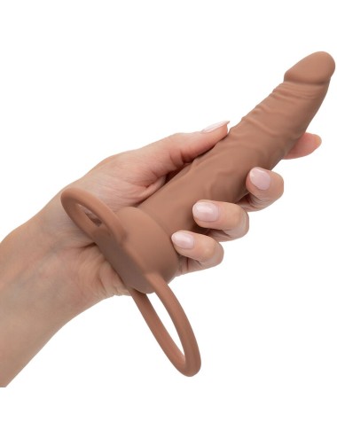CALIFORNIA EXOTICS - PERFORMANCE MAXX RECHARGABLE DUAL PENETRATOR BROWN SKIN